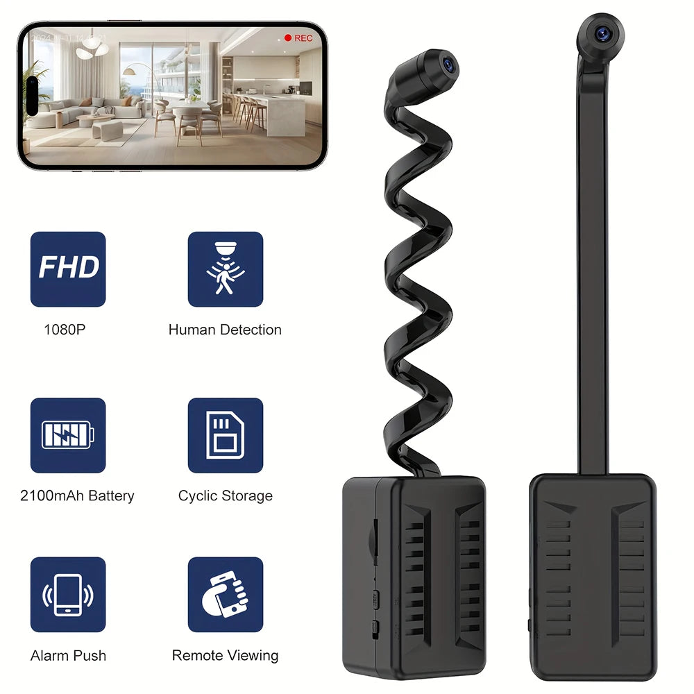 1080P mini WiFi bezpečnostná kamera s detekciou pohybu a diaľkovým náhľadom