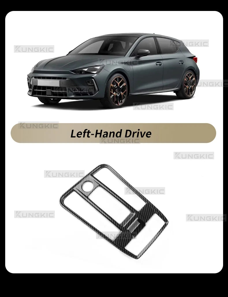 Carbon Fiber Style ABS Gear Trim for Seat Leon and Cupra