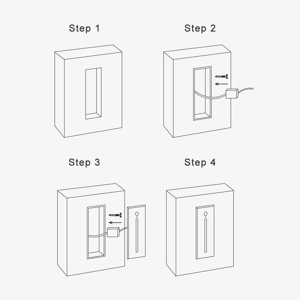 Recessed LED Stair Light - Sensor Options