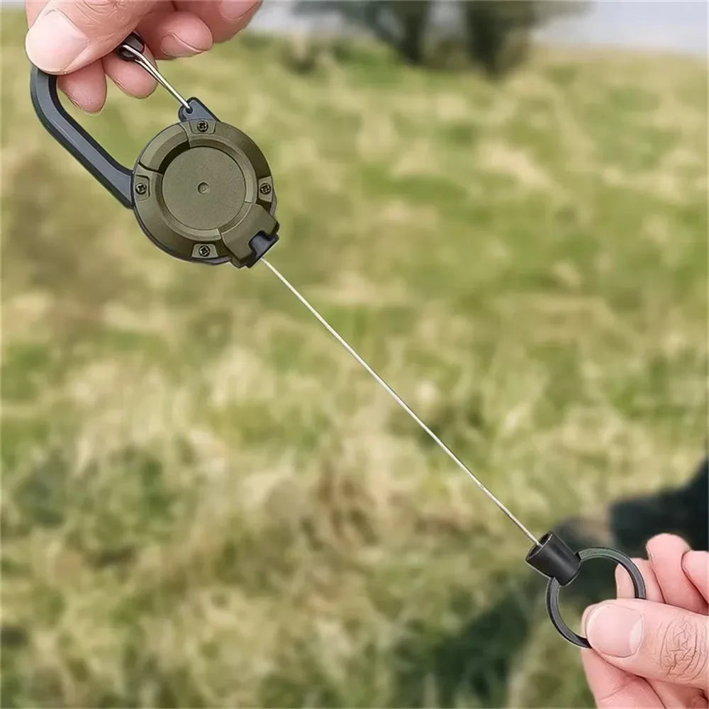 Heavy Duty Retractable Badge Reel with Carabiner Clip