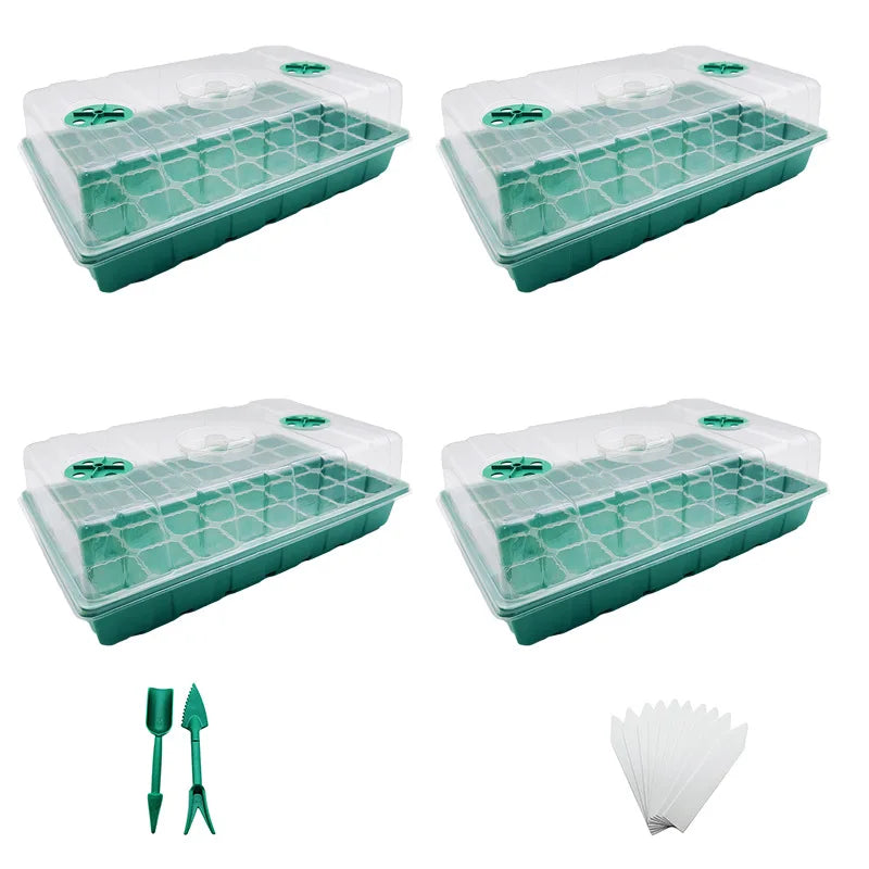 Seed-Starting Trays with Vented Humidity Domes