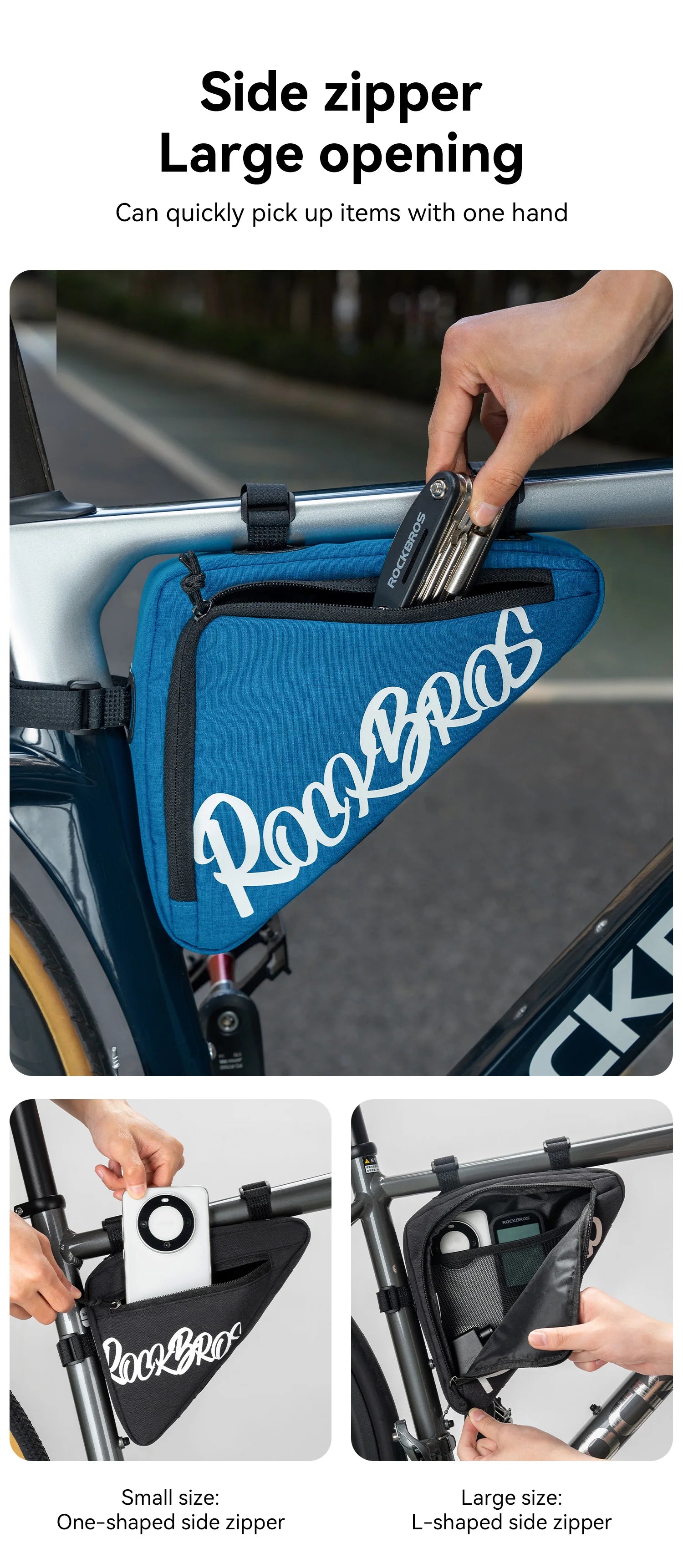Waterproof Bicycle Top Tube Bag for Cycling Essentials