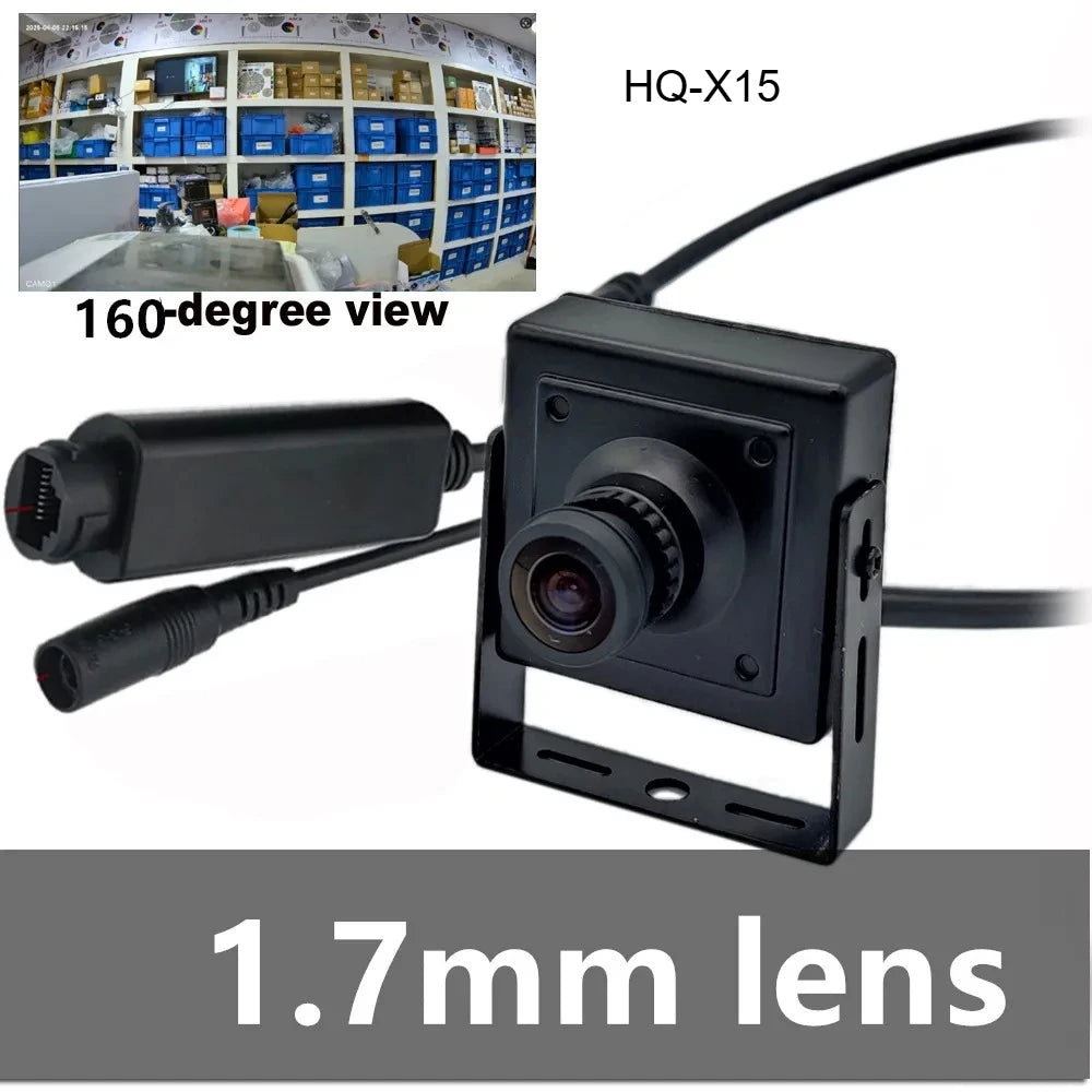 Cámara de seguridad PoE ojo de pez mini interior 5MP