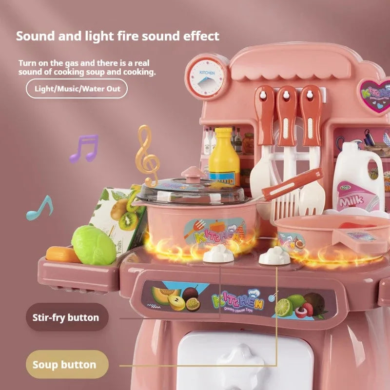 Children's Pretend-Play Kitchen Set