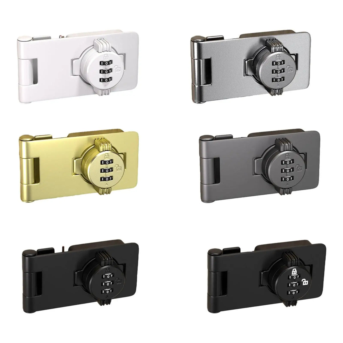 Rotating Combination Hasp Cabinet Lock