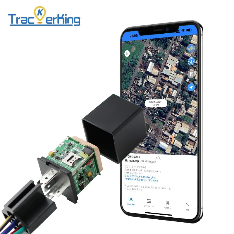 GPS-Auto-Tracking-Gerät DK09 4G Echtzeit-Tracker GSM-SMS Kleine Größe Relay-ähnlich Unterstützung bei Öl- und Stromausfällen