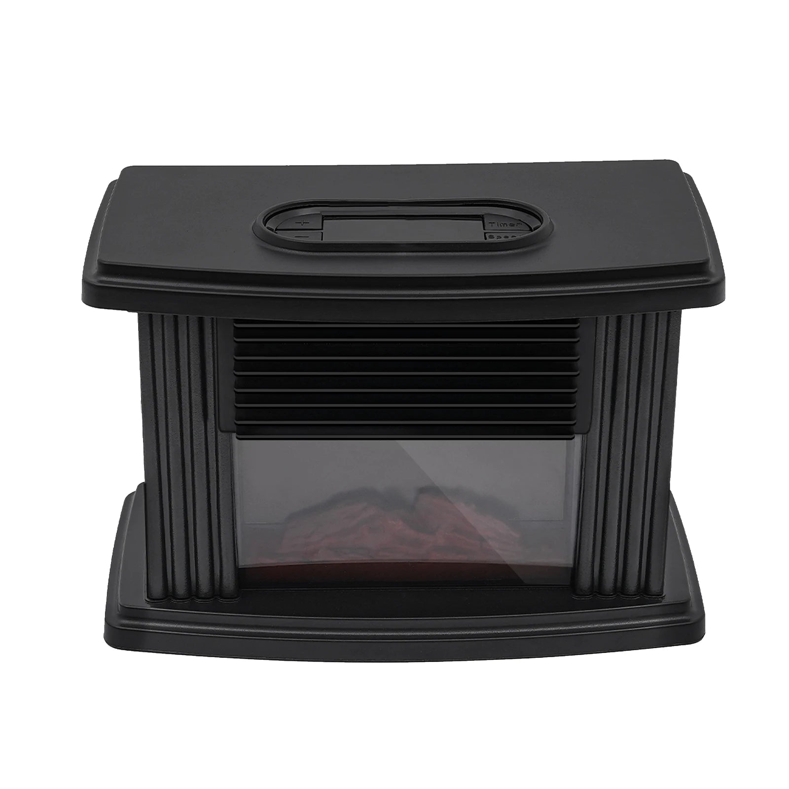 Portable Electric Fireplace Heater 1000W with 3 Speeds & Timer