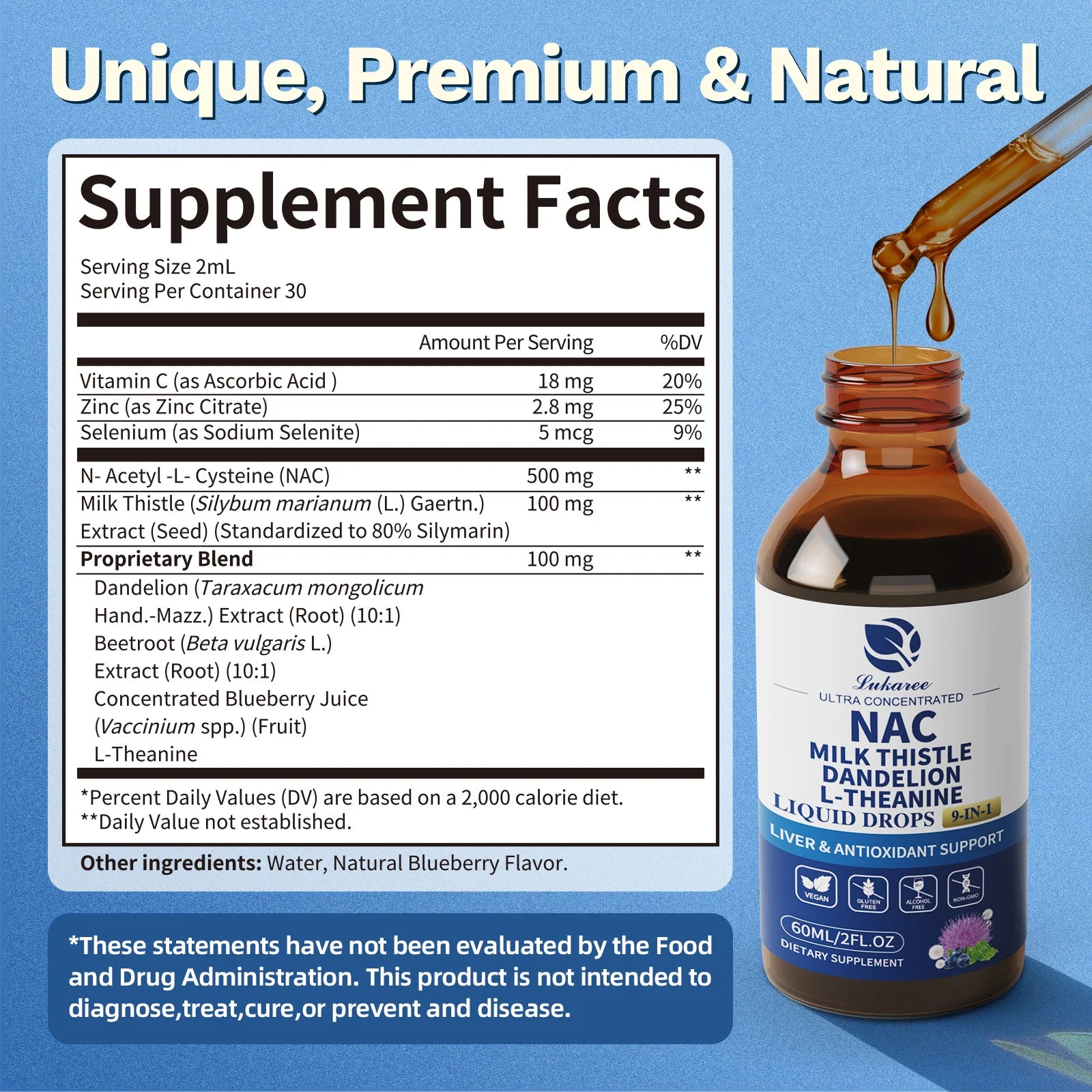N-Acetyl-L-Cysteine Supplement with Milk Thistle and Selenium