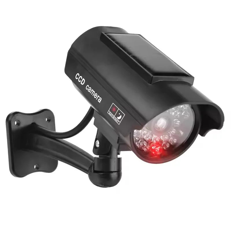 Solar Dummy Security Camera with Flashing LED