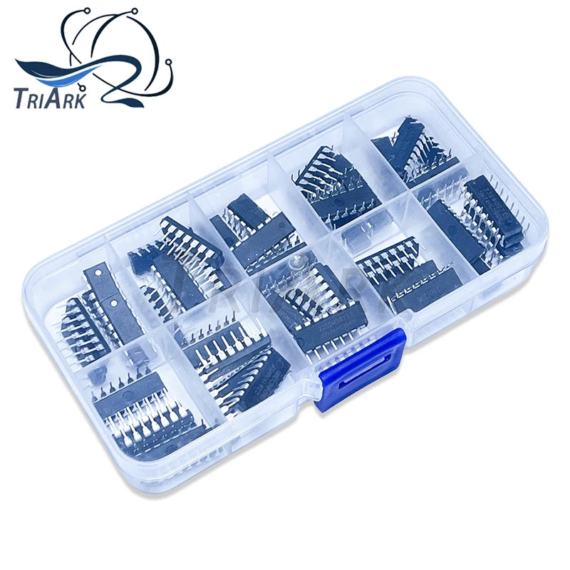 50 pezzi/lotto di assortimento componenti elettronici: 74HC00 74HC02 74HC04 74HC08 74HC14 74HC32 74HC138 74HC164 74HC165 74HC595 amplificatore