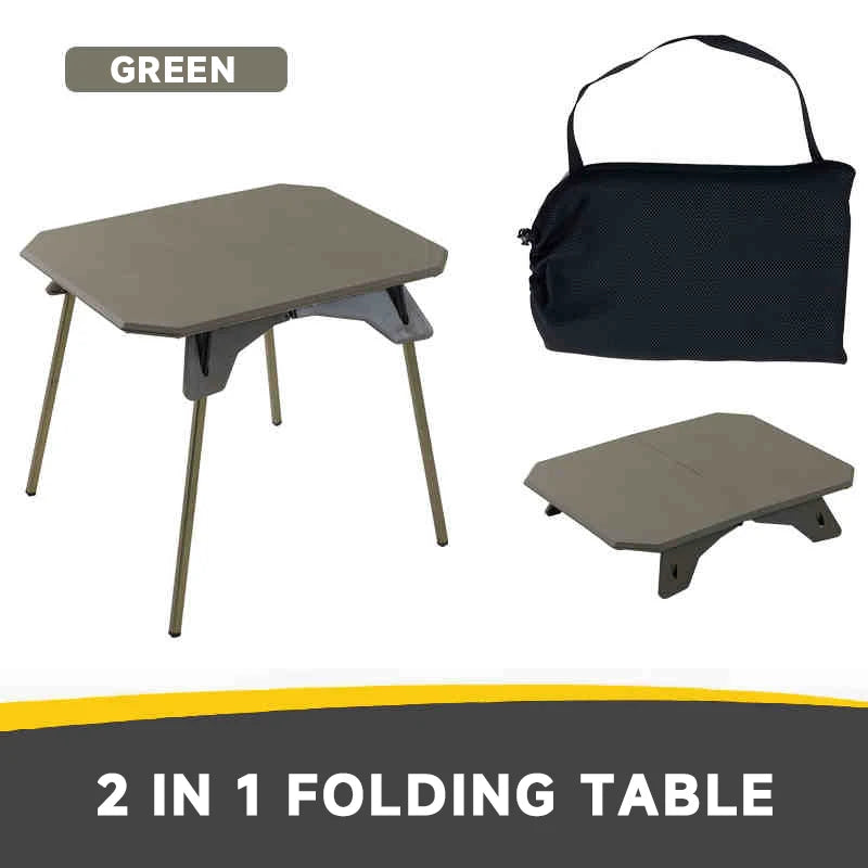 Ultralight Folding Camping Table with Dual Height Settings