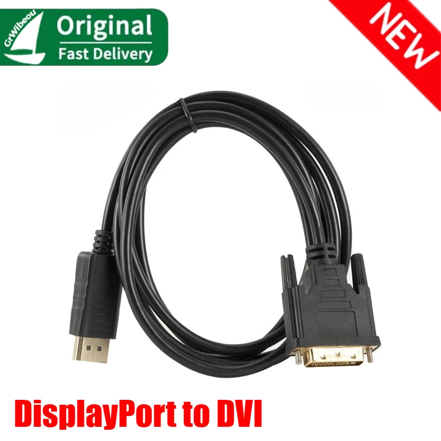 DisplayPort to DVI Cable - 1.8 m