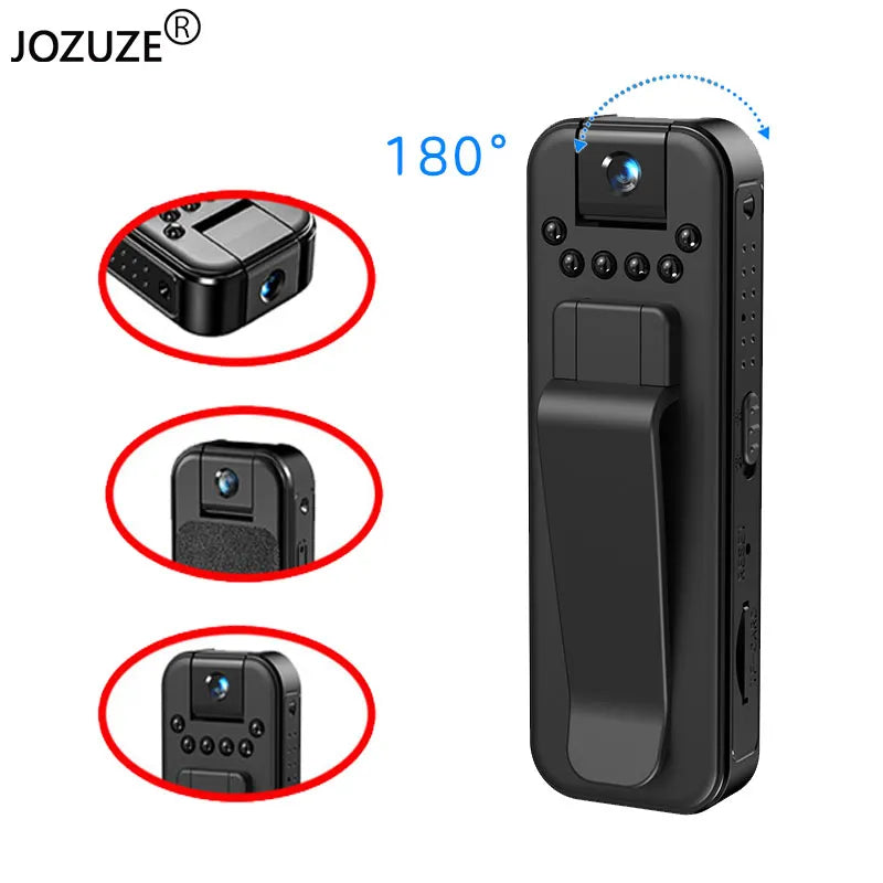 JOZUZE MD13 HD 1080P Mini telecamera portatile piccolo videoregistratore digitale BodyCam per visione notturna a infrarossi videocamera in miniatura