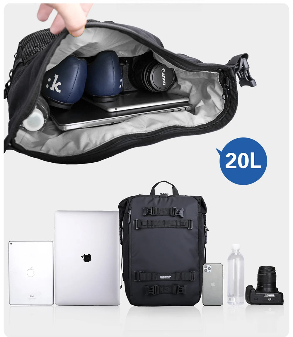 Motorcycle Rear Seat Bag Waterproof Luggage Pack