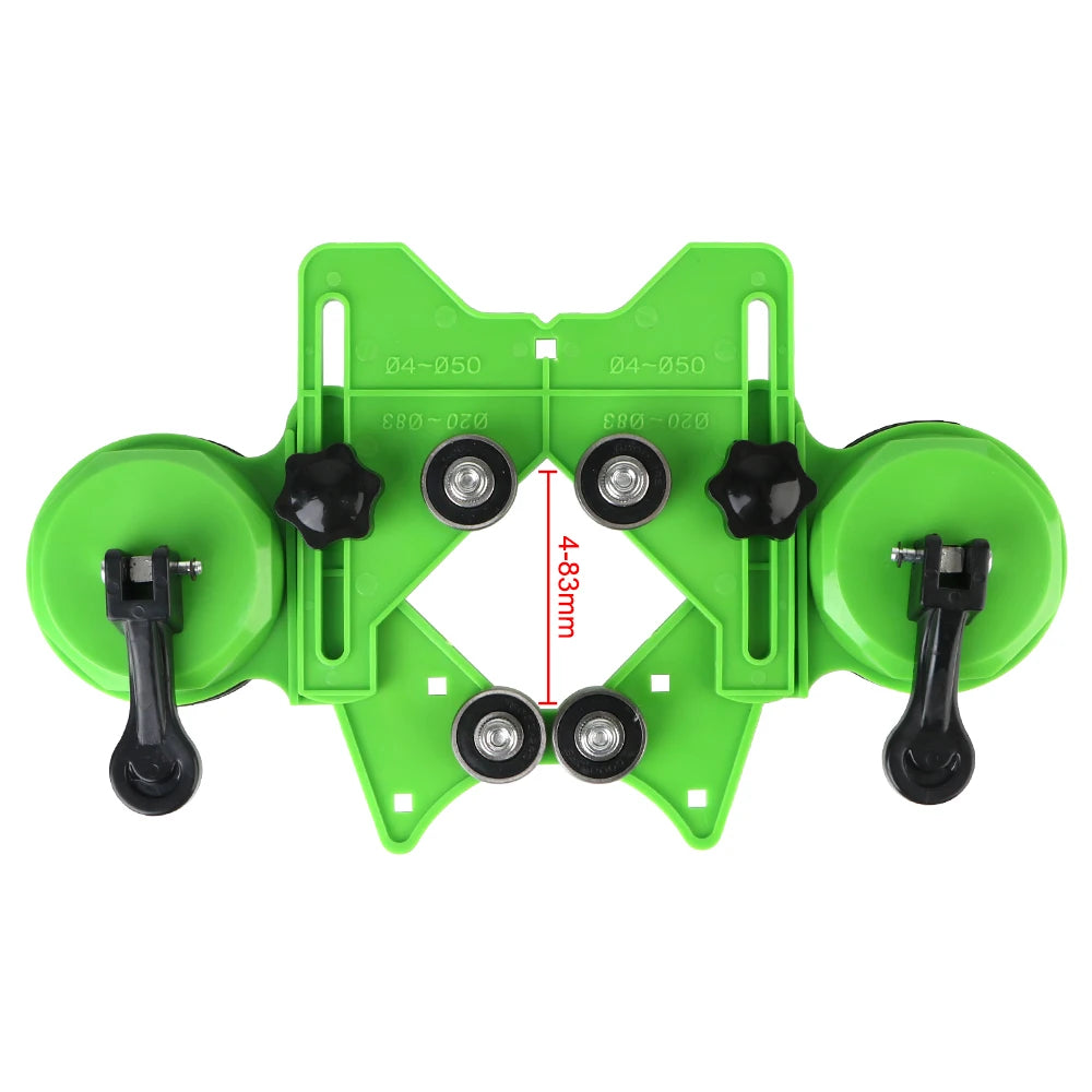Double Suction-Cup Drill Guide, 4–83 mm, Optional 15-Bit Set