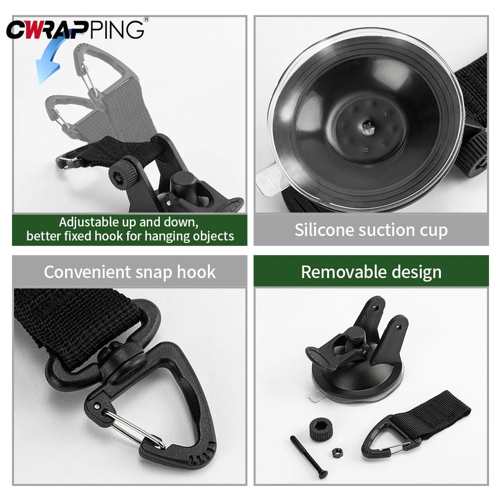 Car Tent Suction Cup Buckle Side Awning Anchors Outdoor Camping Tent Suckers Anchor Securing Hook for RV Van Camping Accessory