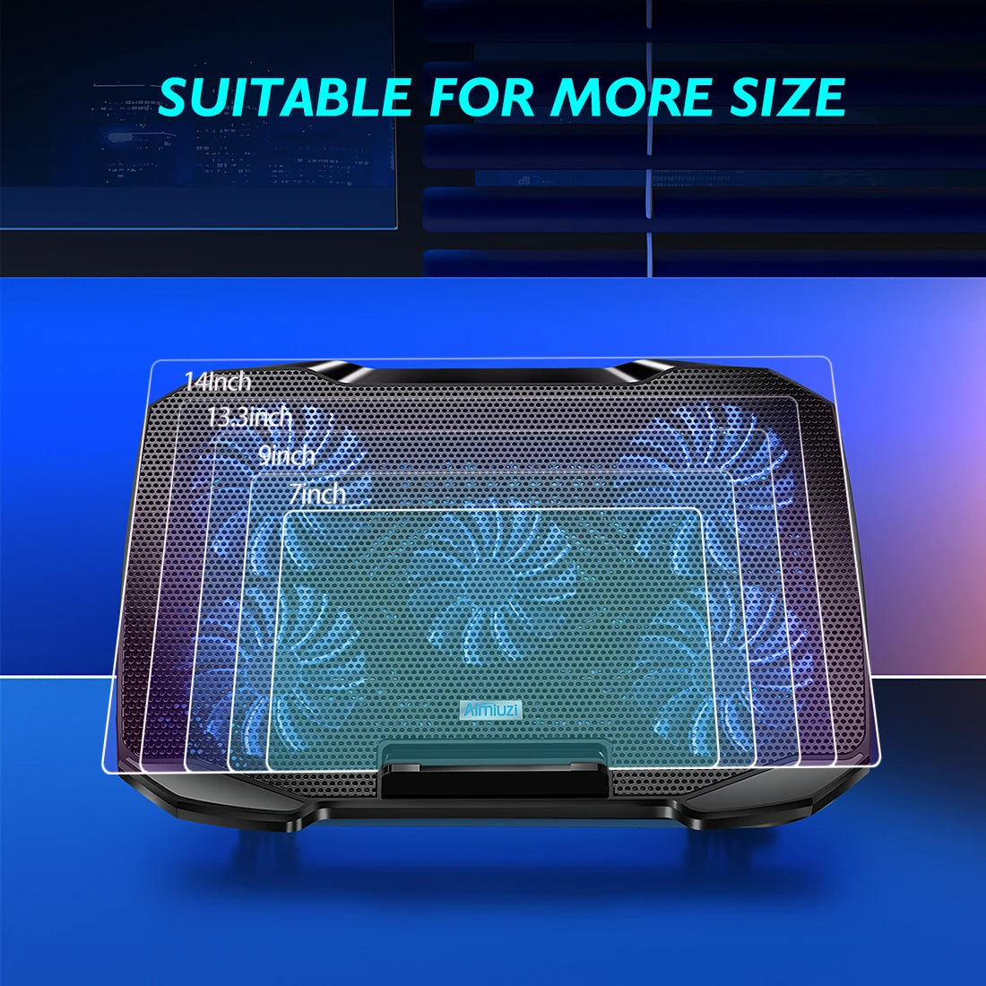 F2 Plus Five-Fan Laptop Cooling Stand