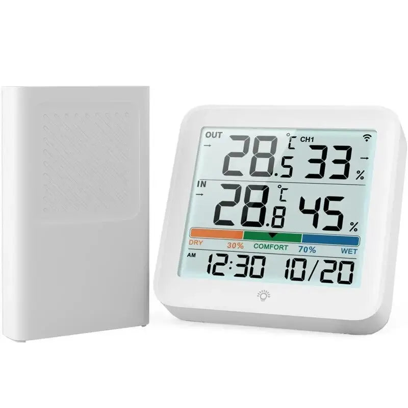 Indoor and Remote-Sensor Temperature Humidity Display