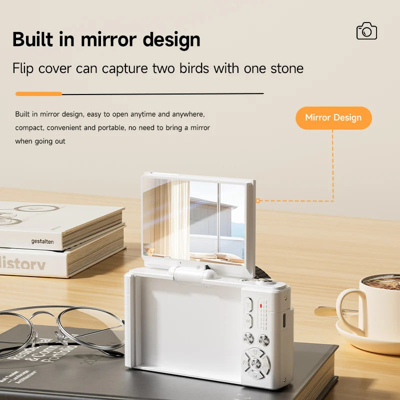 4K 64MP Retro kompaktný digitálny fotoaparát s 18-násobným priblížením