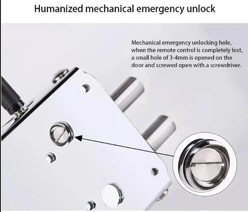 Tuya/TTlock Remote Control Door Lock Bluetooth Wireless Smart Lock Deadbolt Lock Electronic Keyless Invisible Lock
