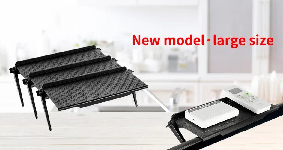 TV Screen Top Storage Shelf Adjustable Monitor Storage Rack Computer Desktop Display Stand TV Router Storage Rack Home Organizer 