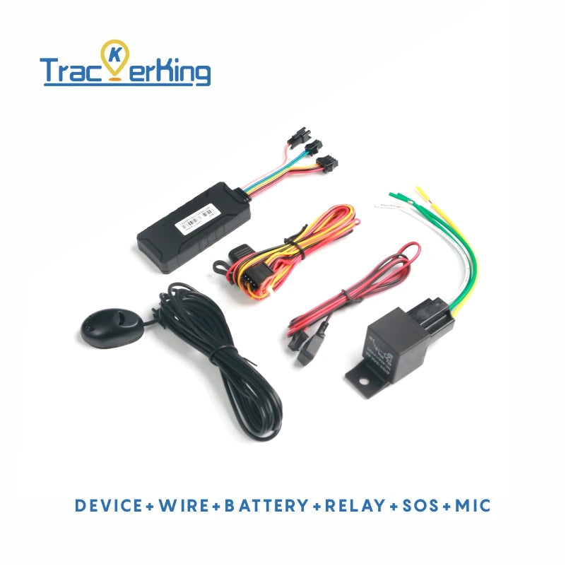 Car Gps Tracker Trackerking G909 Car Anti- Theft Gps Tracking Devices with sos microphone relay