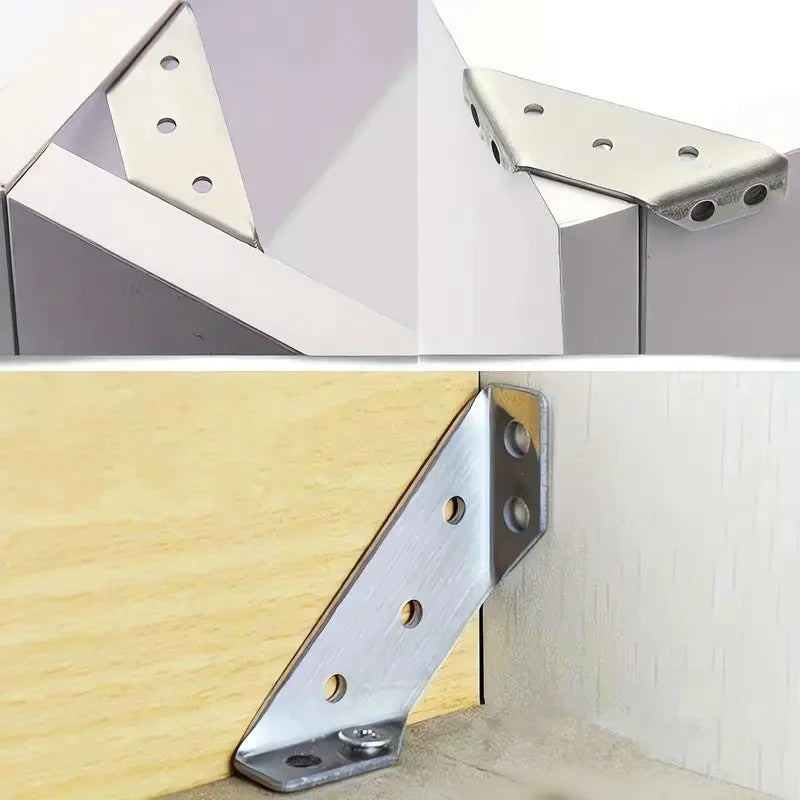 90-Degree Metal Corner Braces with Screws