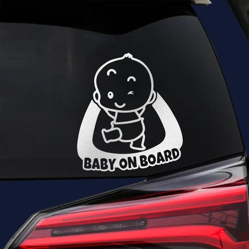 Baby on Board Nalepka za avto Avto okensko steklo DIY Smešno Baby In Car Vinyl Decal Personalizirana dekoracija Zunanji dodatki