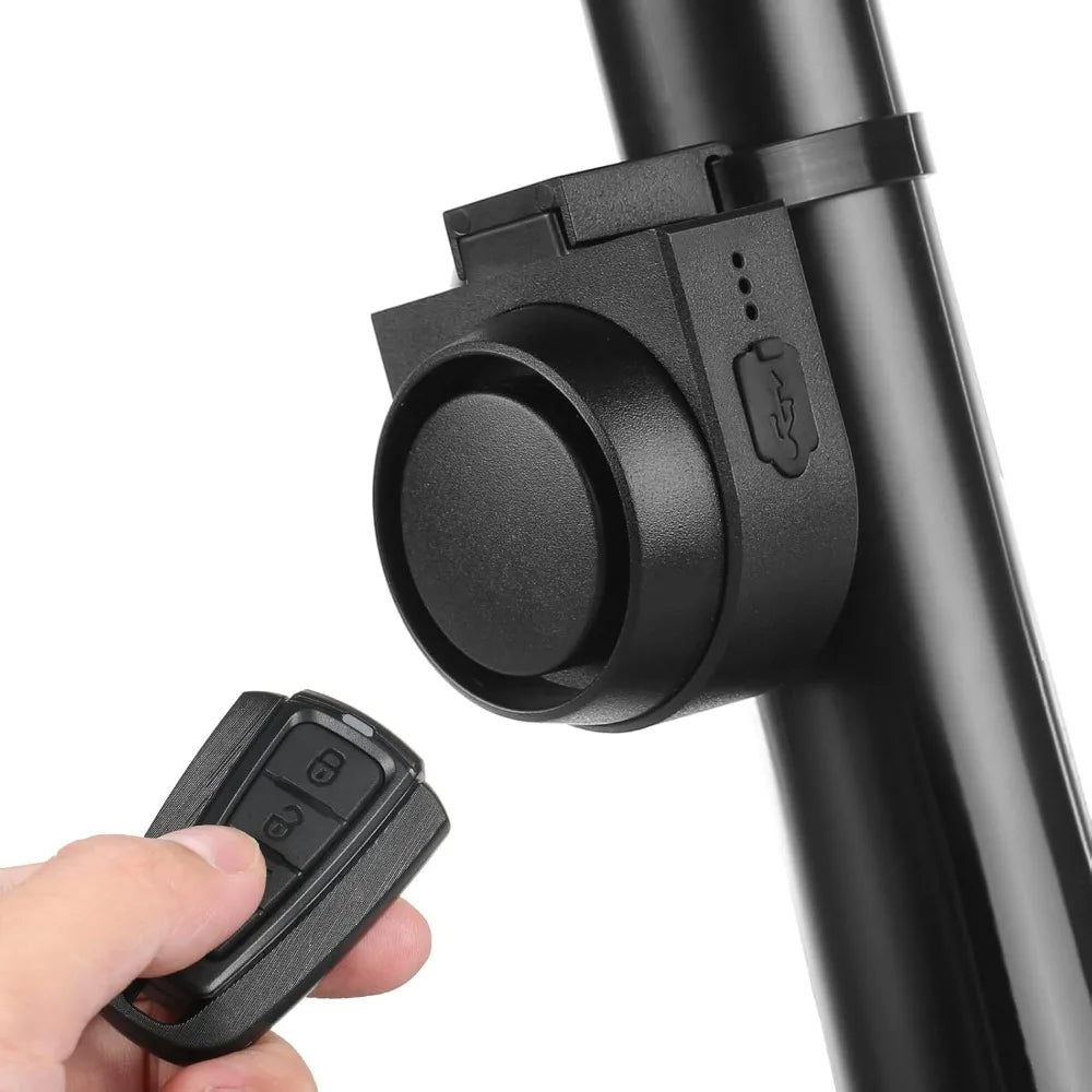 Bocina de bicicleta ruidosa contra robo, alarma impermeable para bicicleta, motocicleta, movilidad eléctrica, E-Bike