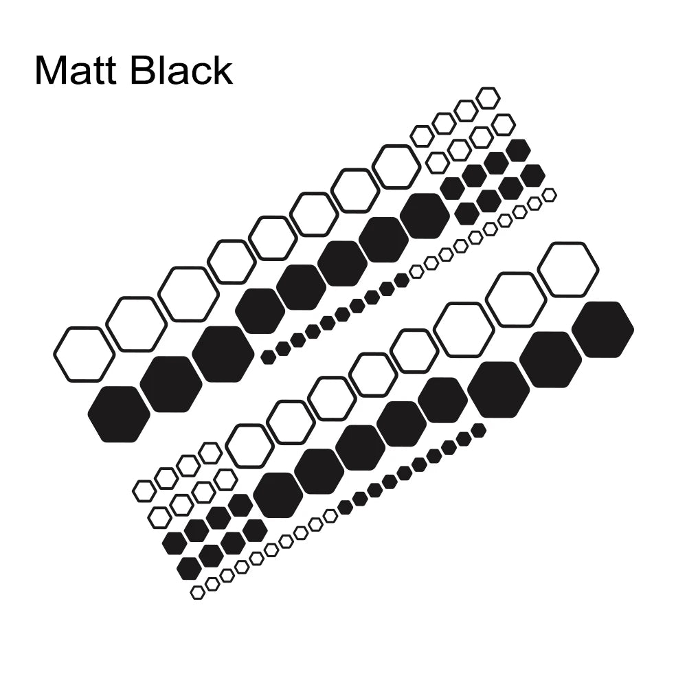 Honeycomb Hexagon Car Vinyl Decals Waterproof Polygon Stickers