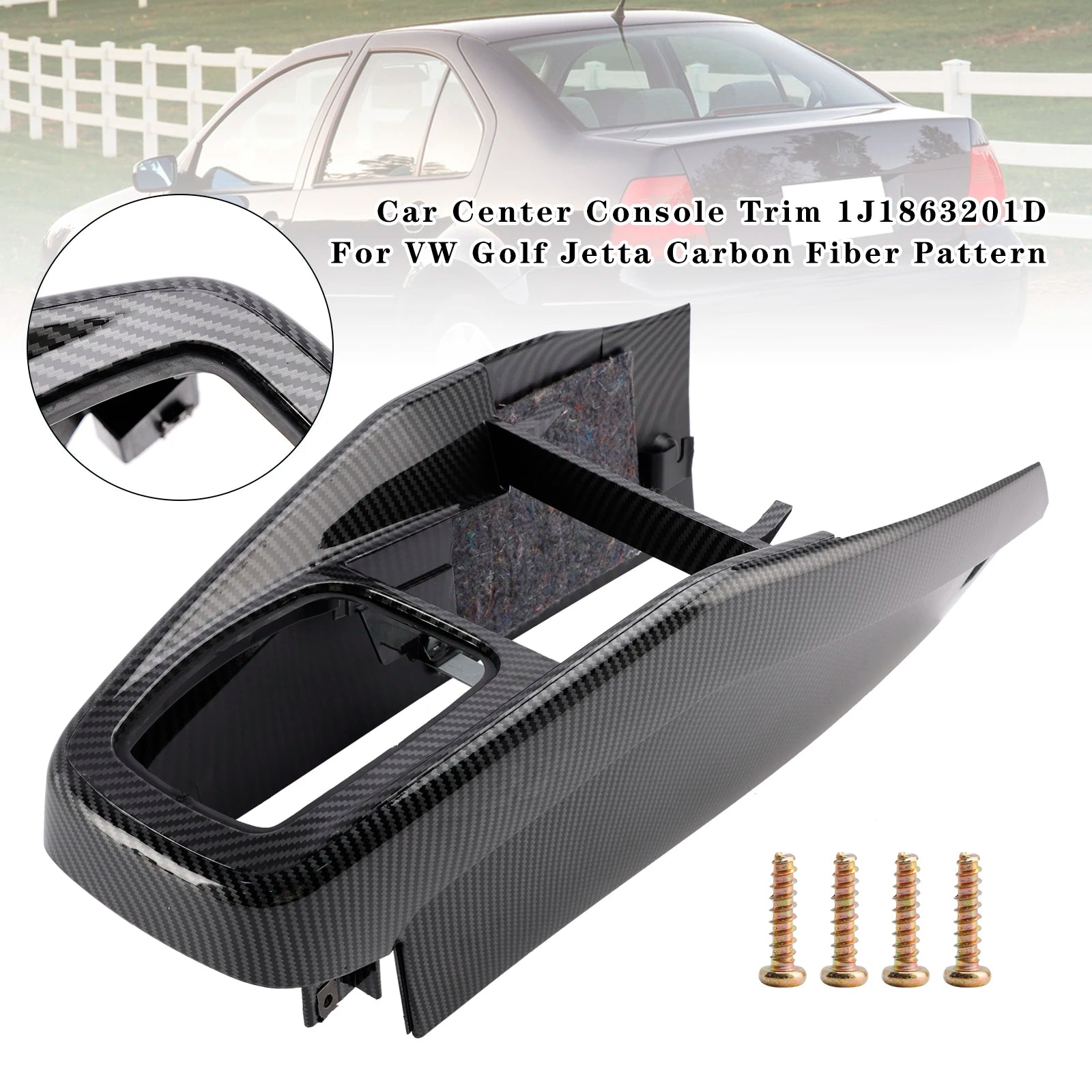 Car Center Console Trim for VW Golf Jetta 1999-2005 LHD