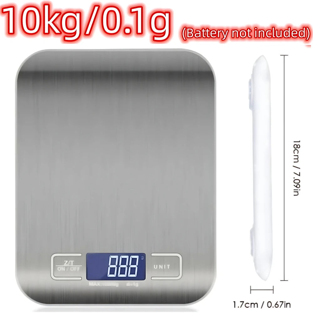 Balança digital de cozinha com LCD, variante de 10 kg