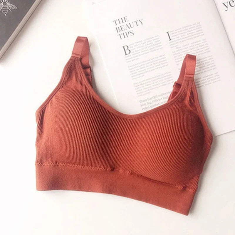 Sexy Underwear Women Gather No Steel Ring Lingerie Bra Tube Top Wrapped Chest Beauty Back Actival Cotton Thin Section Tube Top 