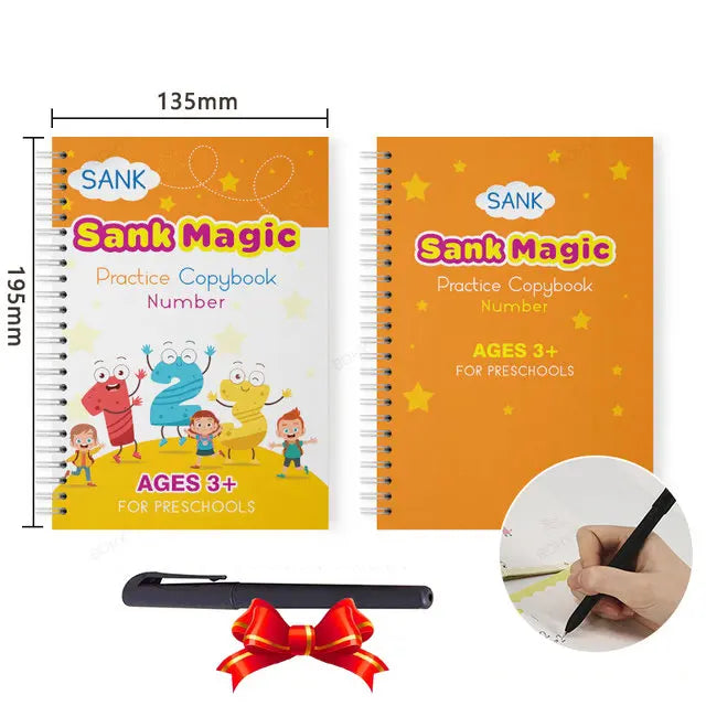 Grooved Handwriting Practice Books, Language Options