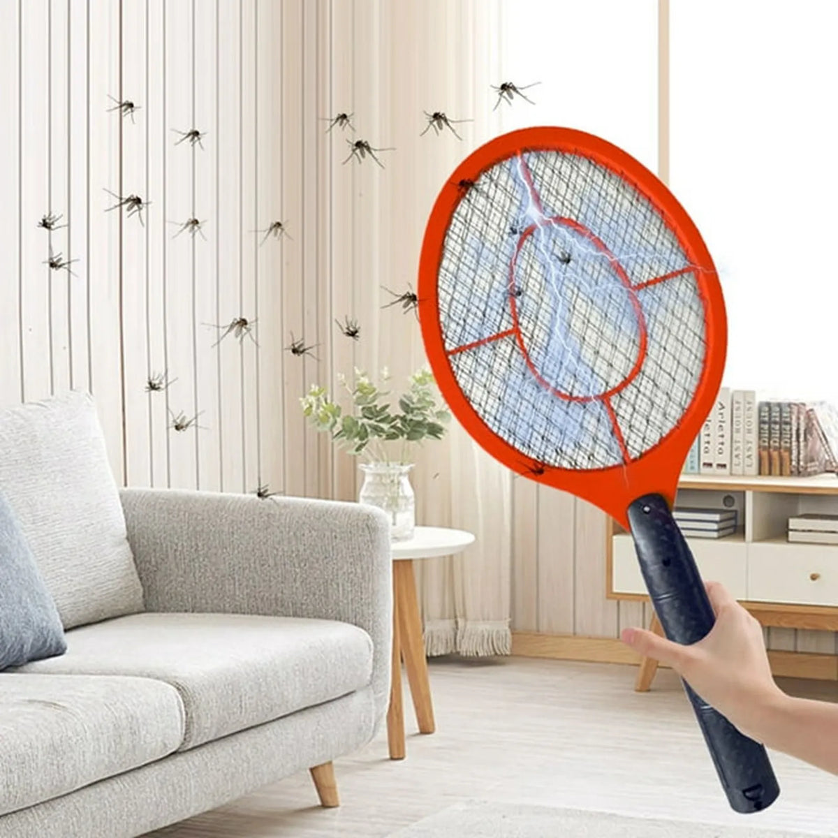Battery-Powered Electric Fly Swatter