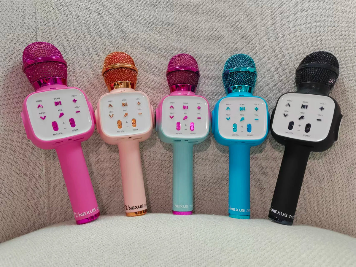 6-in-1 Karaoke Microphone with Bluetooth Speaker