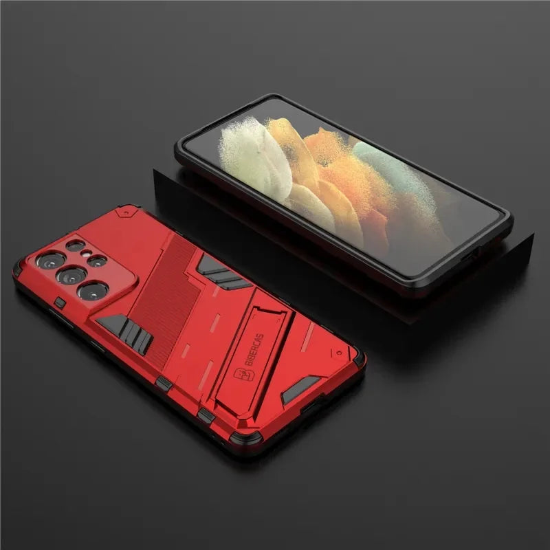 Capa de Telefone com Suporte de Anel para Modelos Selecionados do Samsung Galaxy