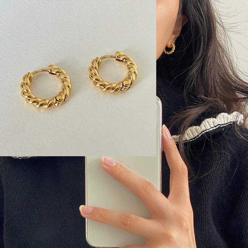 925 Sterling Silver CZ Star Moon Asymmetric Hoop Earrings