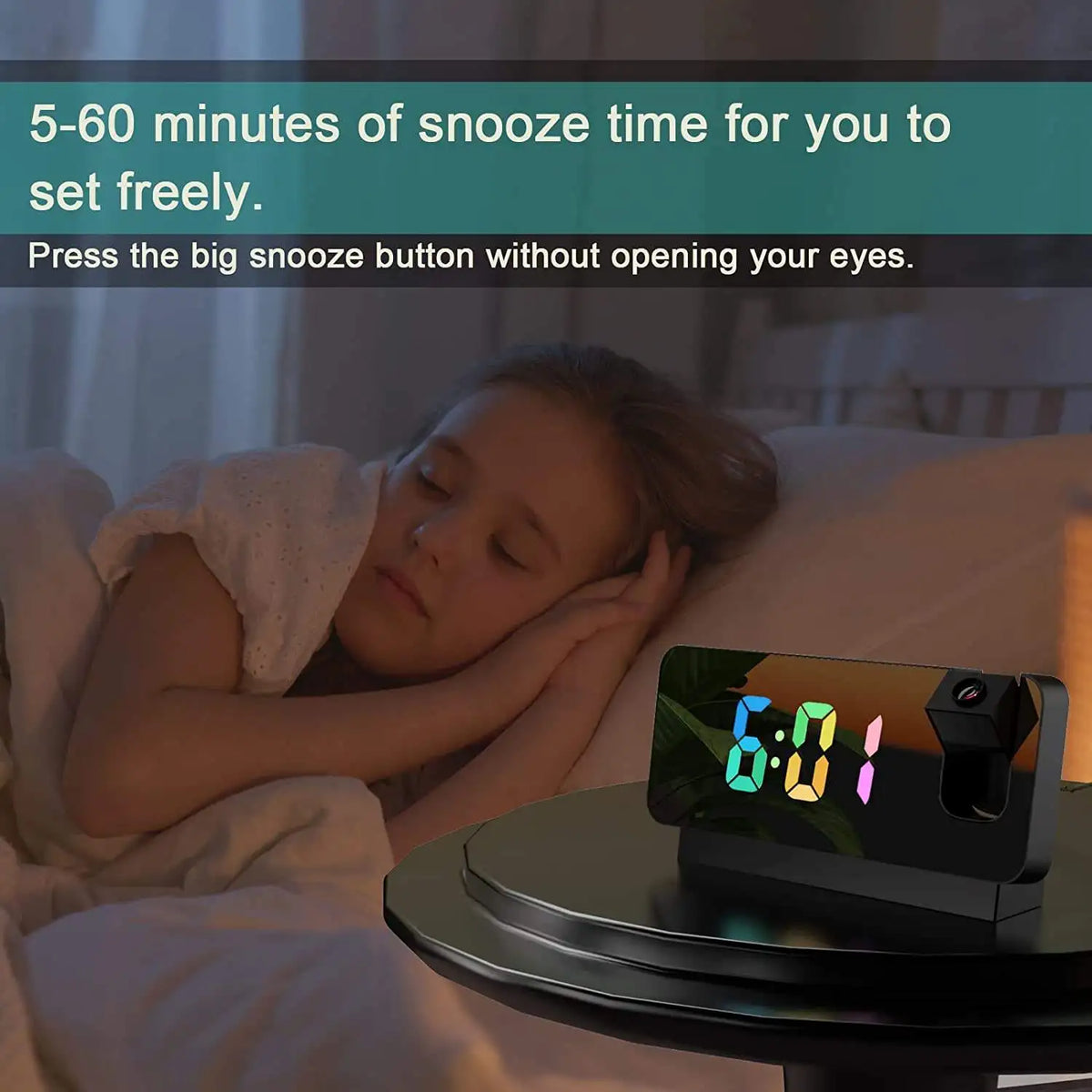 Rotating Projection Alarm Clock