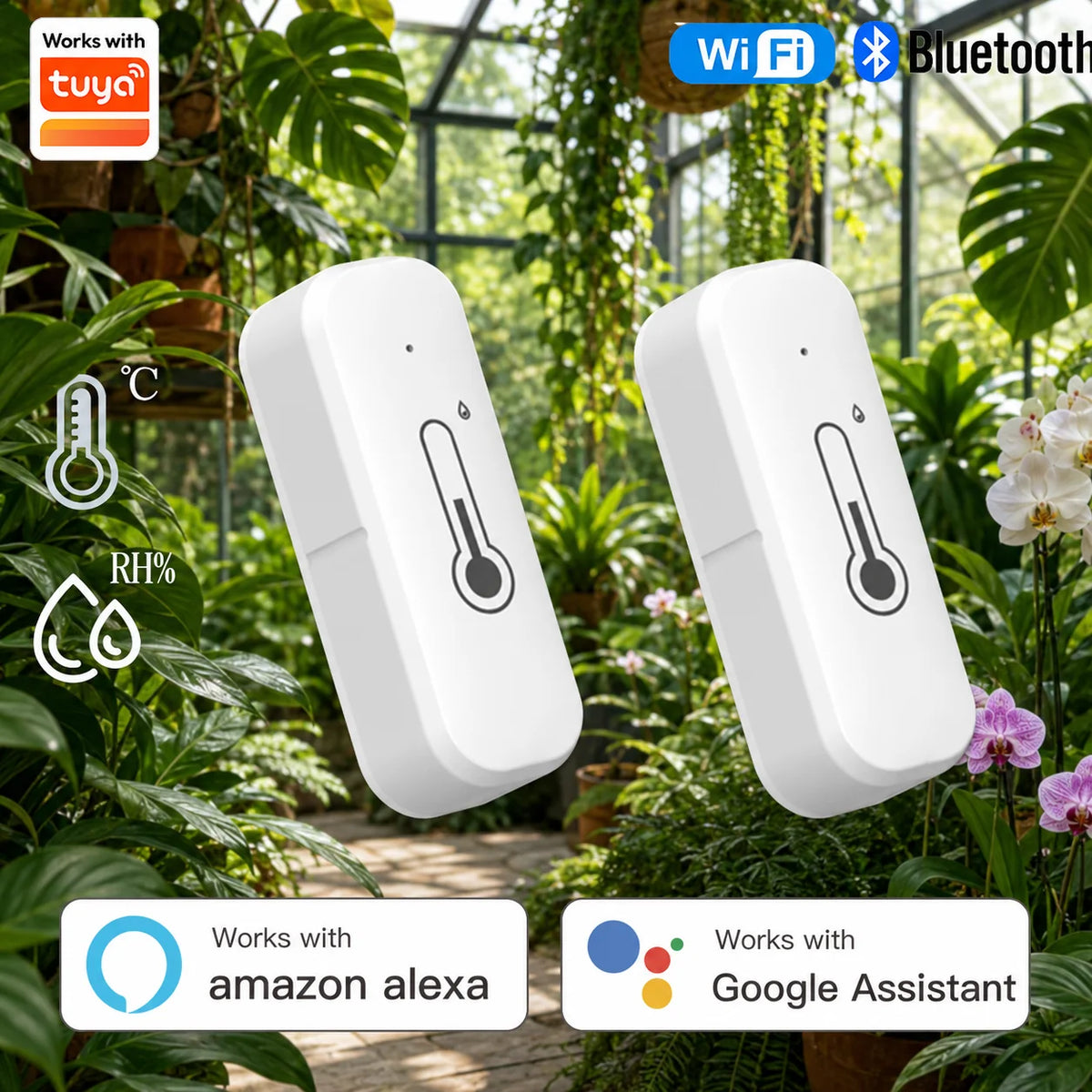 Smart Wi-Fi Temperature and Humidity Sensor