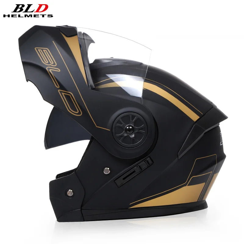Binoclu/Bizant dual pentru bărbați/femei, cască de Moto, motocros, modular, Flip Up, personalizată, Cască integrală