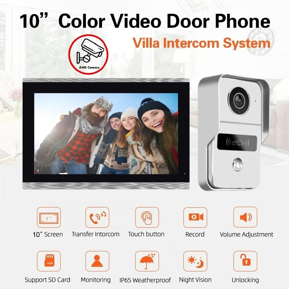 7 Inch Tuya Smart Wifi Video Entry Phone Intercom System 1080P Wireless Home Video Doorphone Doorbell RFID Card Unlock Apartment Spy-shop.com