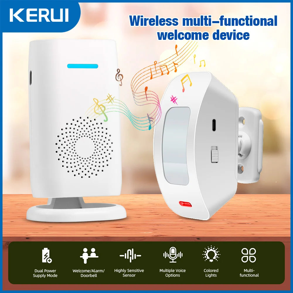 PIR Motion Sensor Welcome Chime Alarm for Shop and Home