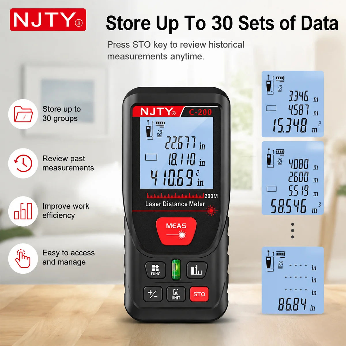C-Series Laser Distance Meter 50-200 m