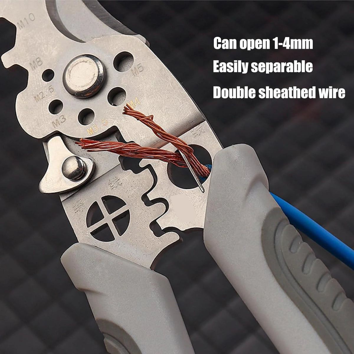 Multifunction Wire Stripping and Crimping Pliers