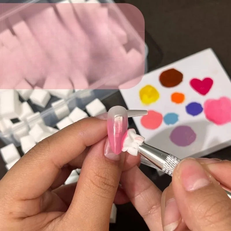 Nail Art Gradient Sponges and Gripping Pen Options