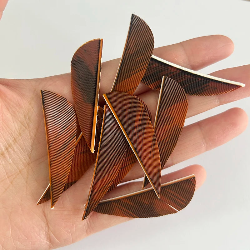 50 Plumillas de pluma de pavo de alas derechas — 2 pulgadas