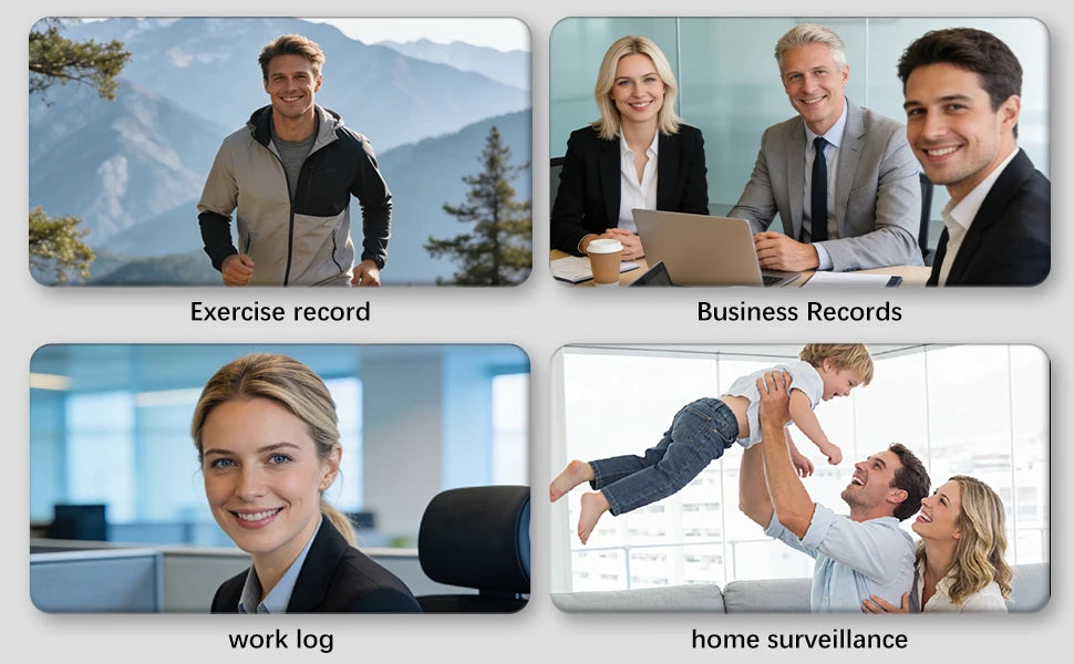 Caméra HD domestique H2, caméra sportive professionnelle portable extérieure, caméra réseau Wi-Fi, surveillance intérieure maison, vision nocturne, détection de mouvement, mini caméra sans fil, moniteur portable intérieur/extérieur, adaptée pour la maison