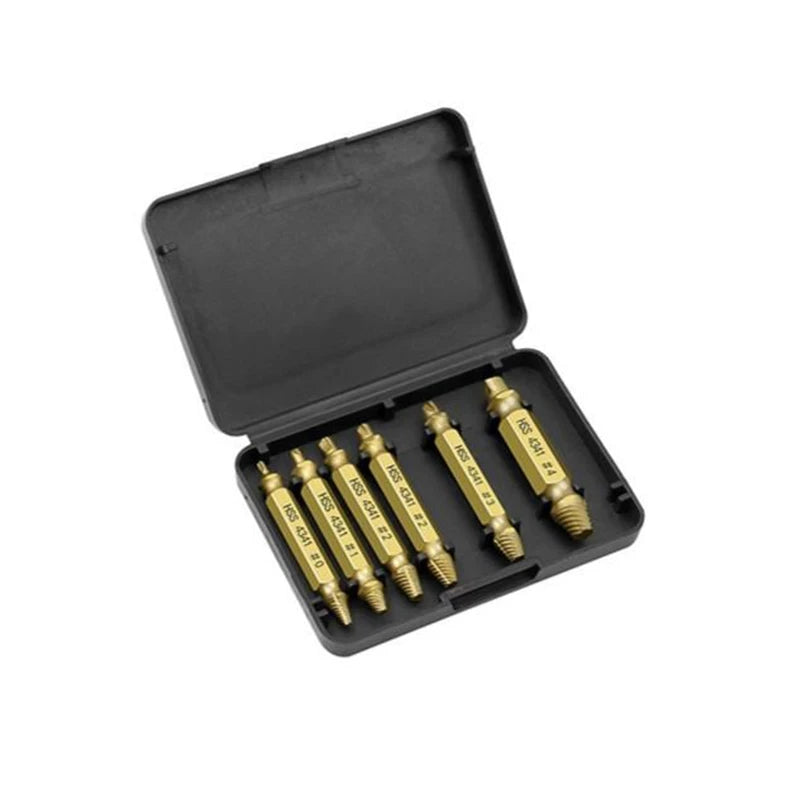 Double-Ended Damaged Screw Extractor Set