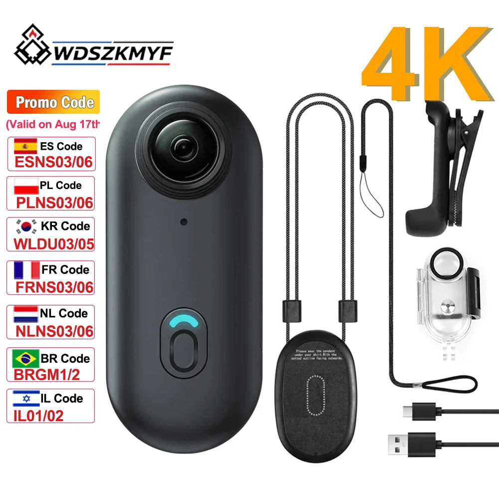 Mini Body Camera 1080P/4K WiFi Action Cam